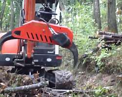 Distribuidor pinça florestal para maquinas