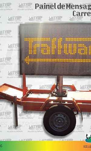 IND-0226 (PAINEL DE MENSAGEM COM CARRETA SOLAR) IND-0226 (PAINEL DE MENSAGEM COM CARRETA SOLAR)